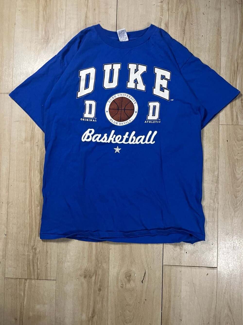 Vintage Galt Sand Duke Blue Devils Basketball T-Shirt Men's XL Royal Blue NCAA
